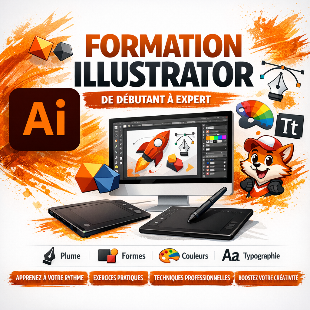 🎨 Formation complète sur Adobe Illustrator