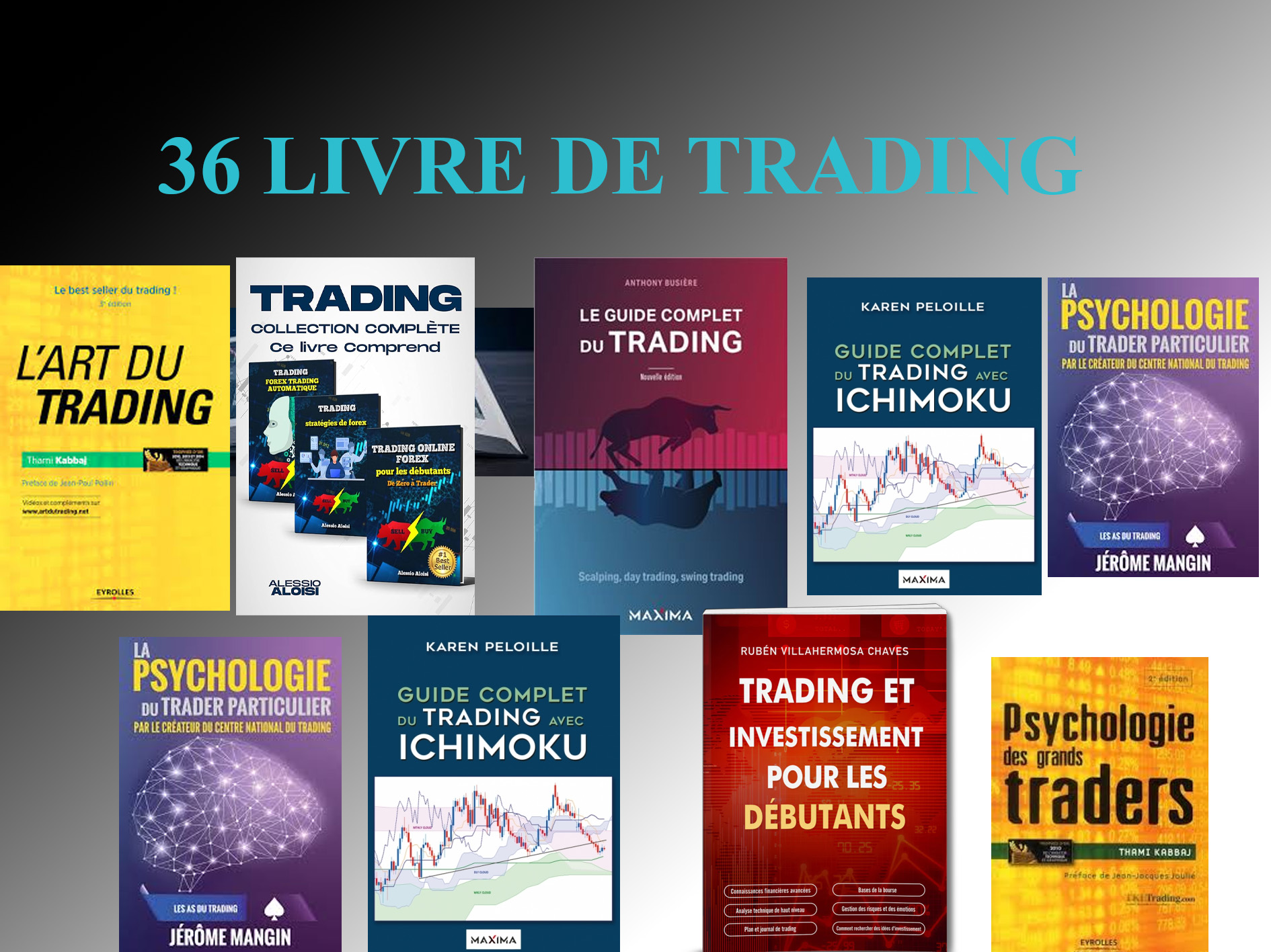 36 LIVRES DE TRADING À 10 000 FCFA (≈ 16 USD)