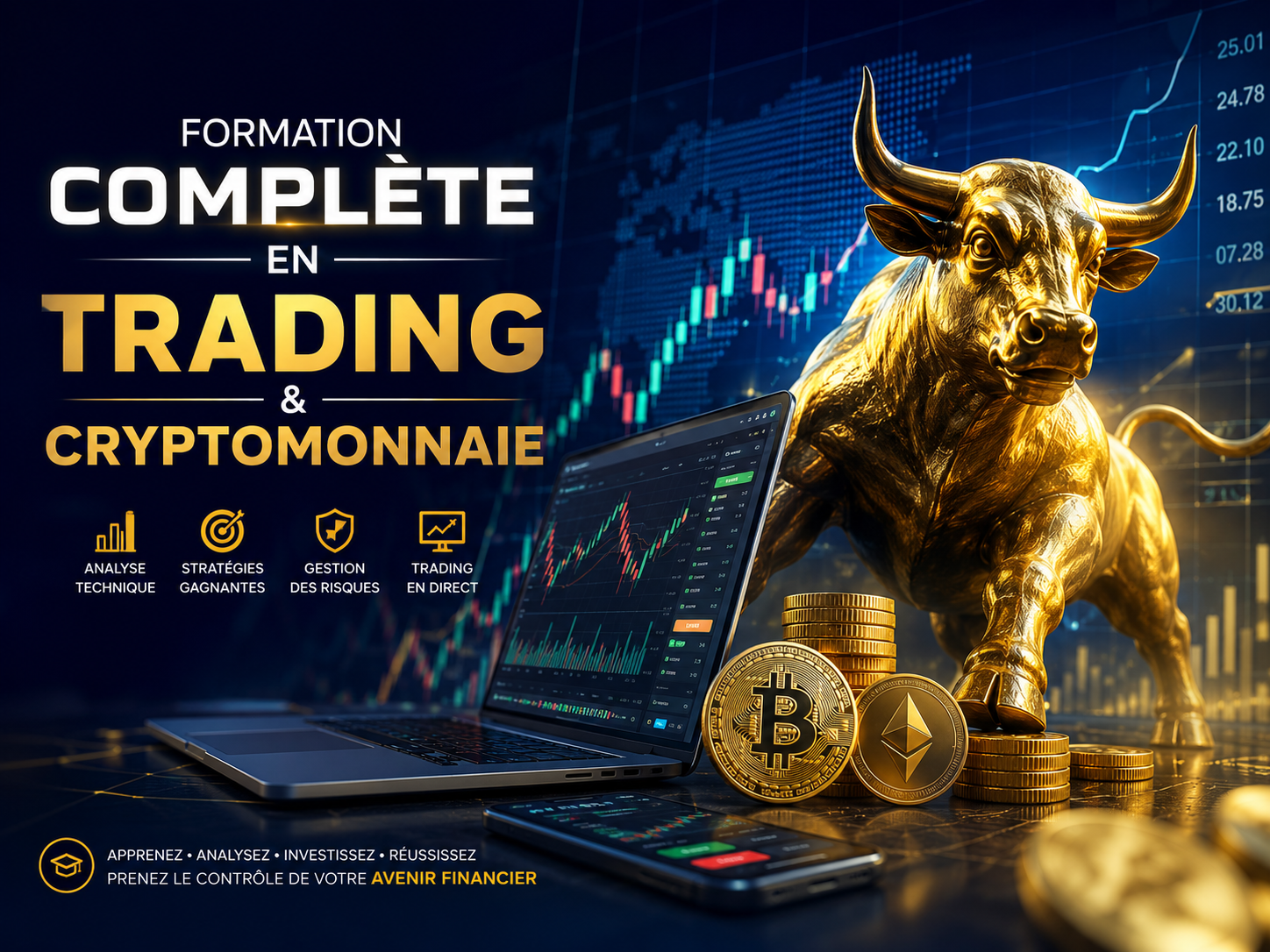 🚀 FORMATION COMPLÈTE EN TRADING ET CRYPTOMONNAIE 💹